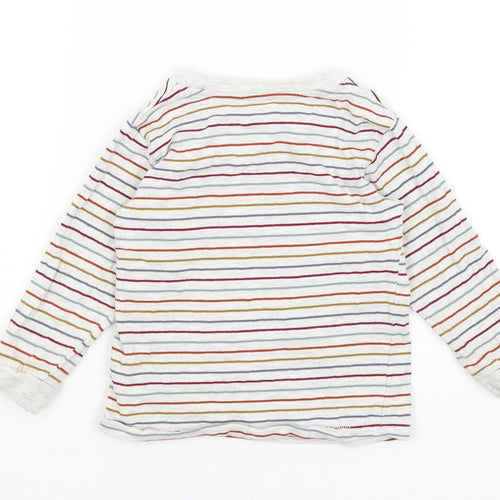 Matalan Baby Grey Striped  Basic T-Shirt Size 18-24 Months