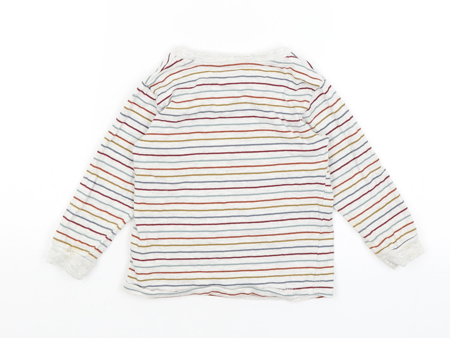 Matalan Baby Grey Striped  Basic T-Shirt Size 18-24 Months