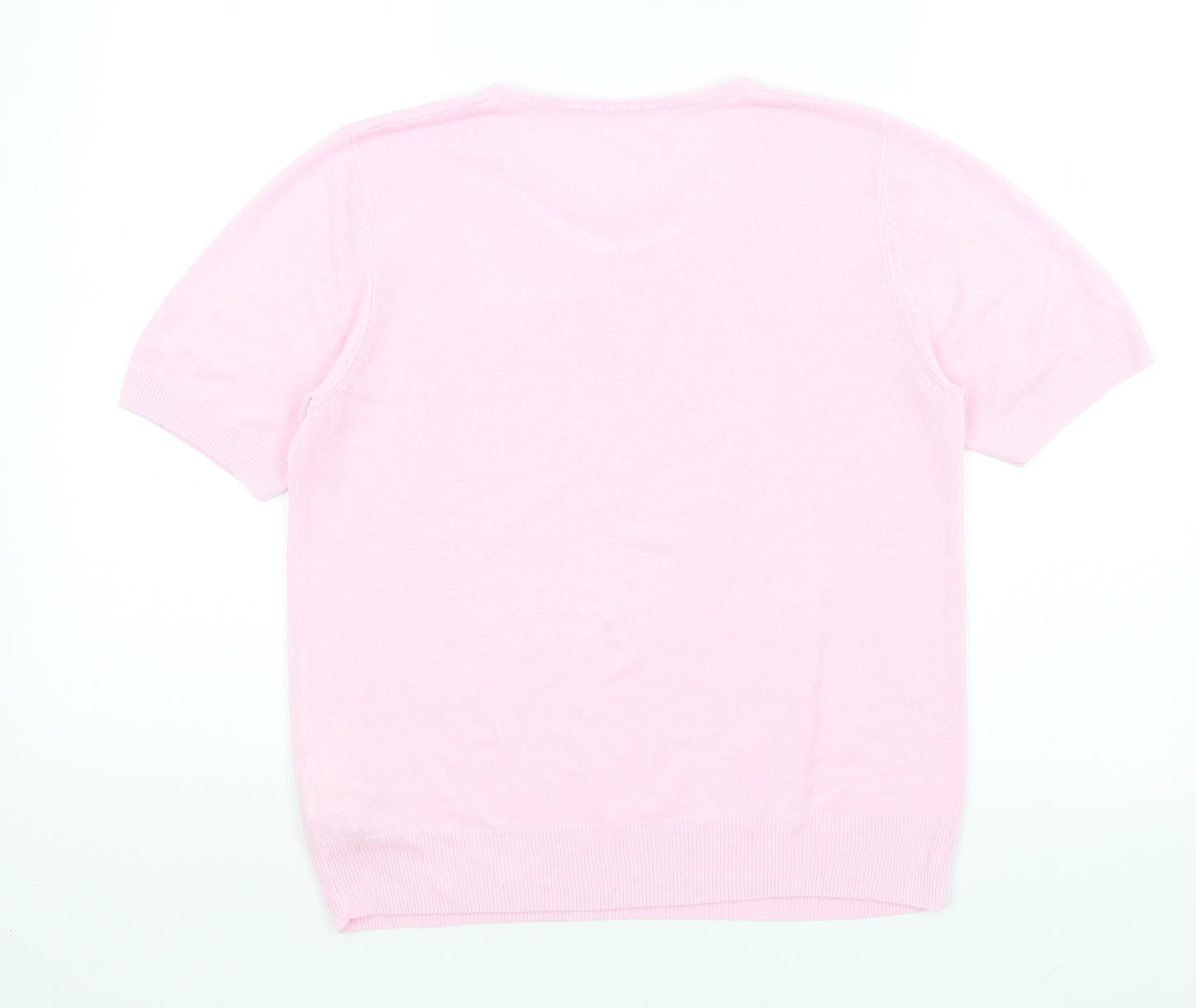 M&S Womens Pink   Basic T-Shirt Size 12