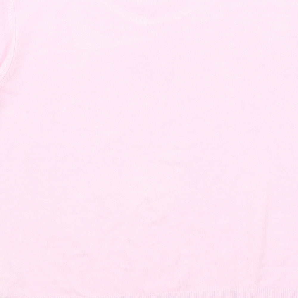 M&S Womens Pink   Basic T-Shirt Size 12
