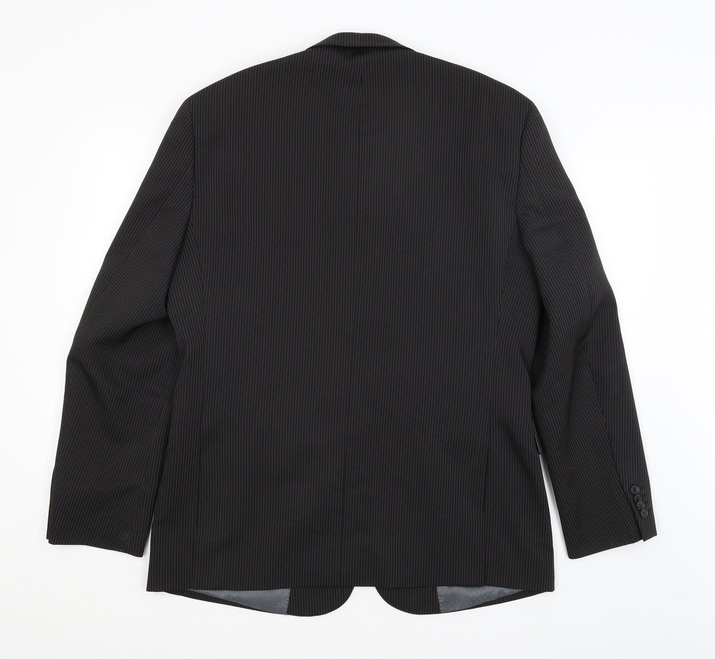 Taylor & Wright Mens Black Striped  Jacket Blazer Size L