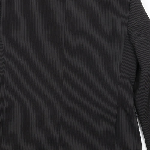 Taylor & Wright Mens Black Striped  Jacket Blazer Size L