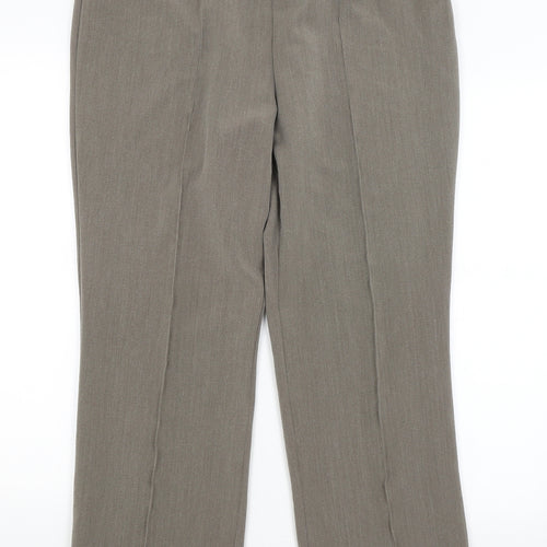 Sarah Hamilton Womens Brown   Trousers  Size 14 L25.5 in