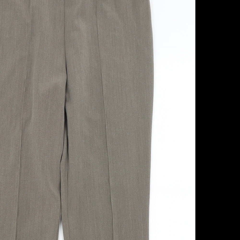 Sarah Hamilton Womens Brown   Trousers  Size 14 L25.5 in