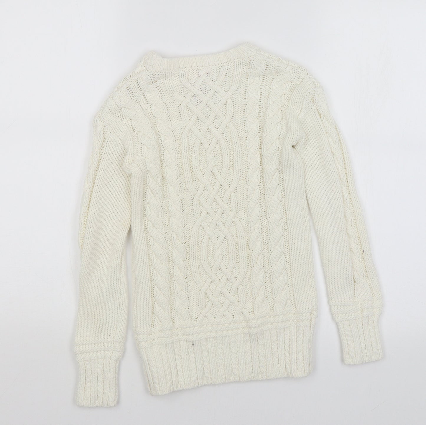 Lulu Rain Girls Ivory   Pullover Jumper Size 7-8 Years