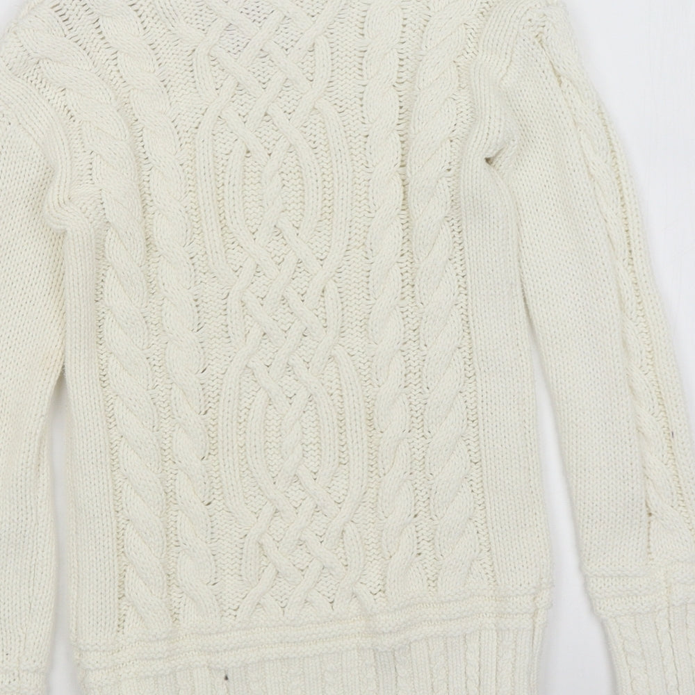 Lulu Rain Girls Ivory   Pullover Jumper Size 7-8 Years