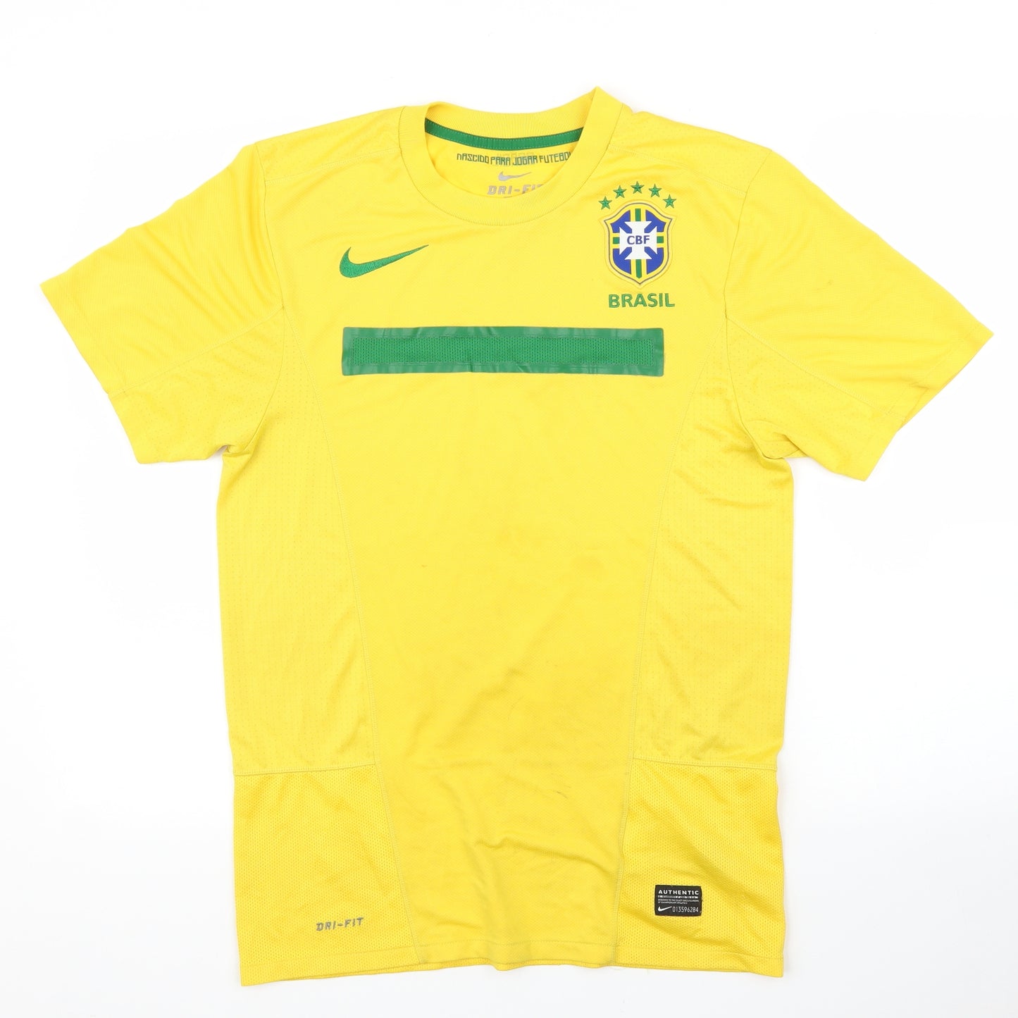 Nike Mens Yellow   Basic T-Shirt Size S  - Football