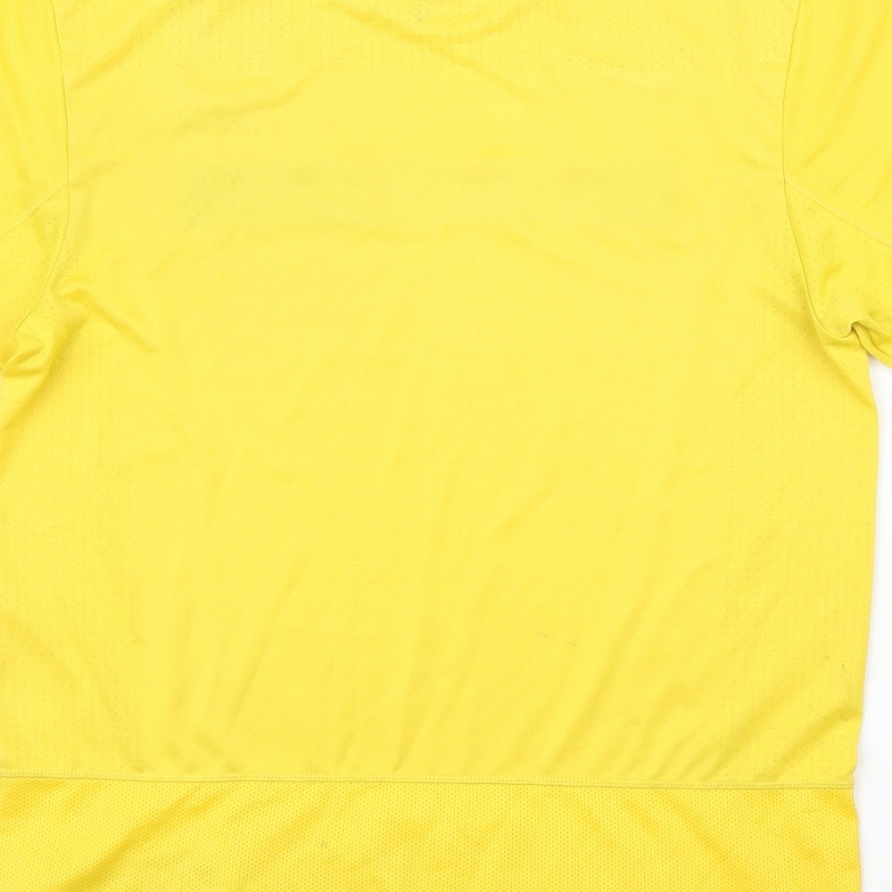 Nike Mens Yellow   Basic T-Shirt Size S  - Football