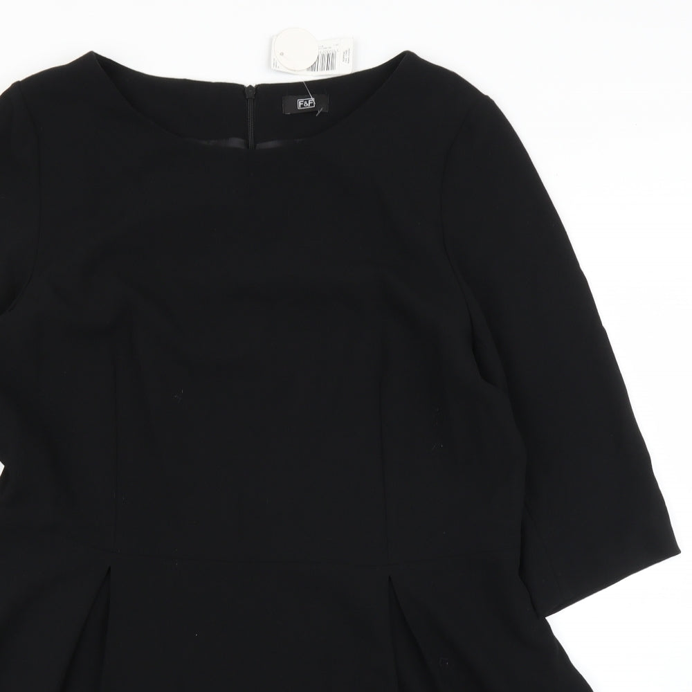 F&F Womens Black   Fit & Flare  Size 18