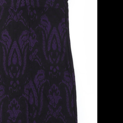 TU Womens Purple Floral  Sheath  Size 10