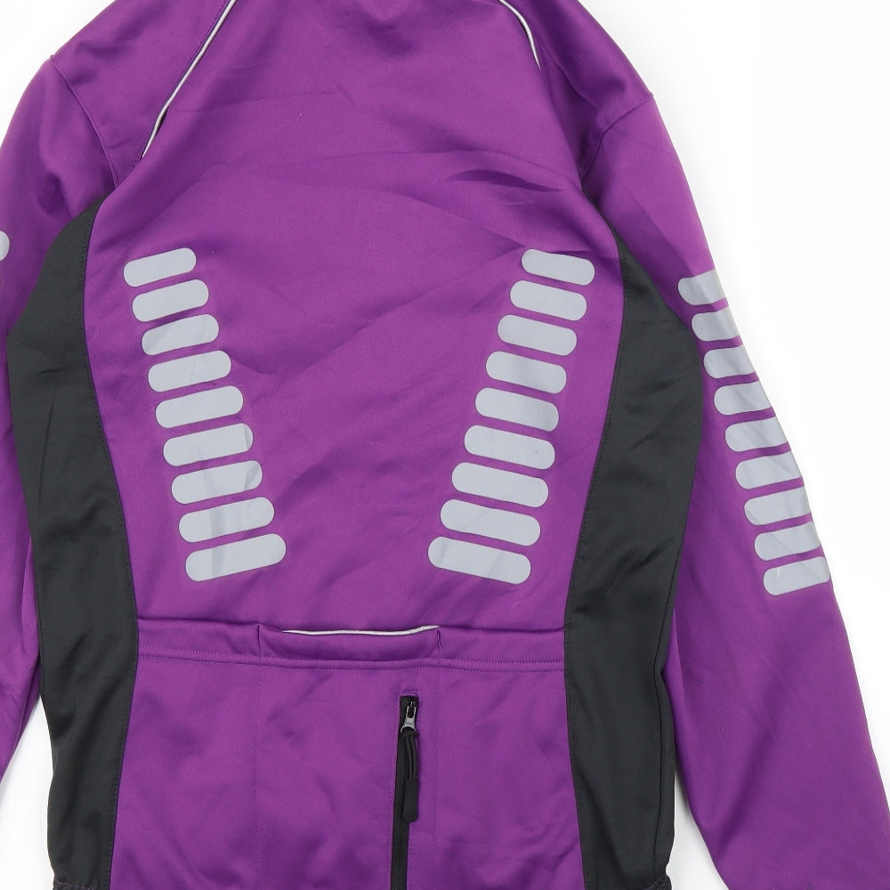 Crane Womens Purple   Full Zip Jumper Size 8