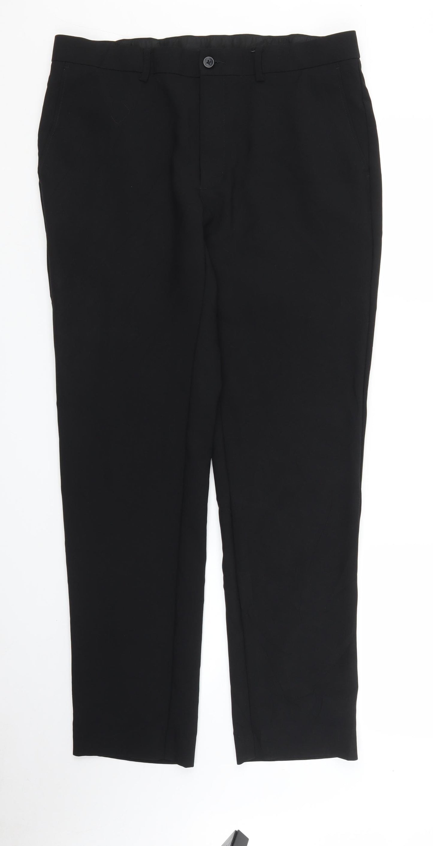 M&S Mens Black   Trousers  Size 34 in L29 in