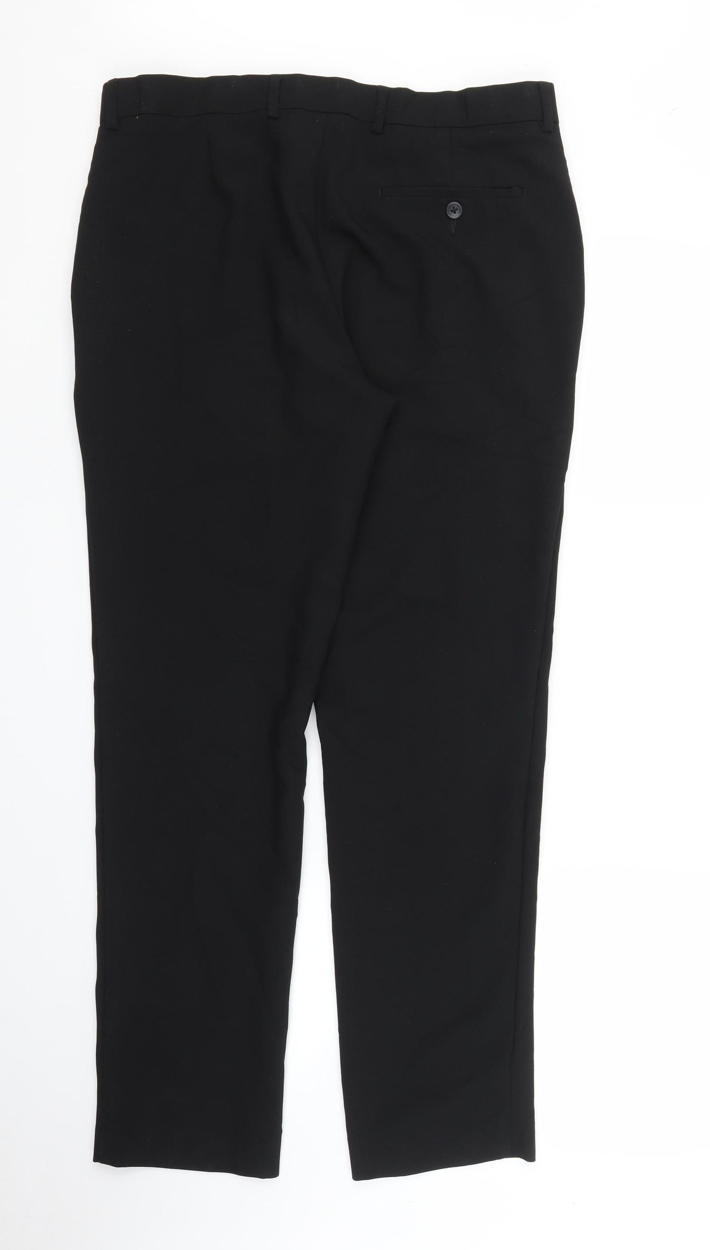 M&S Mens Black   Trousers  Size 34 in L29 in