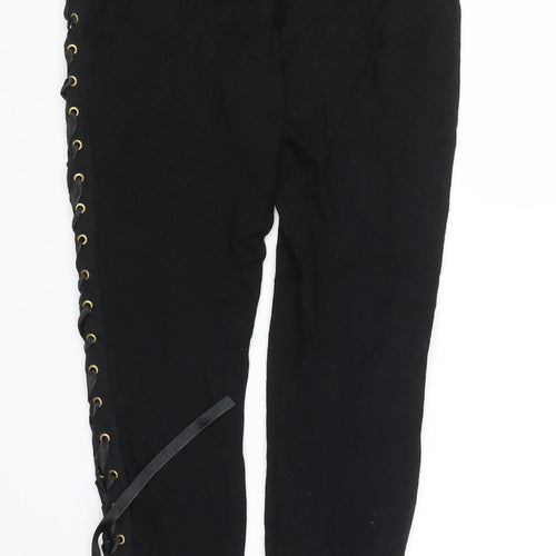 Topshop Womens Black   Carrot Leggings Size 12 L27 in
