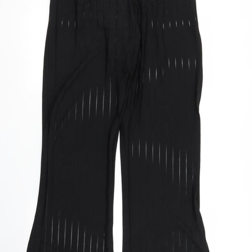 PRETTYLITTLETHING Womens Black   Trousers  Size 14 L33 in
