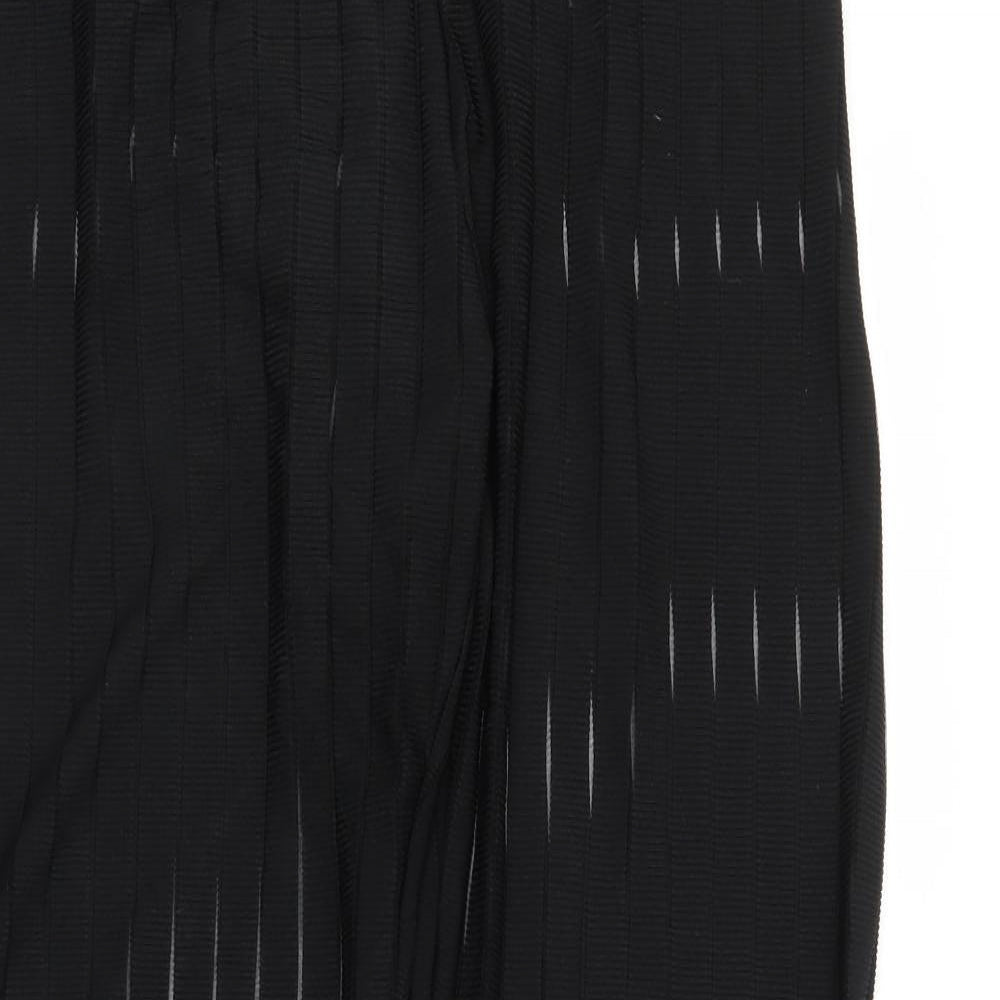 PRETTYLITTLETHING Womens Black   Trousers  Size 14 L33 in