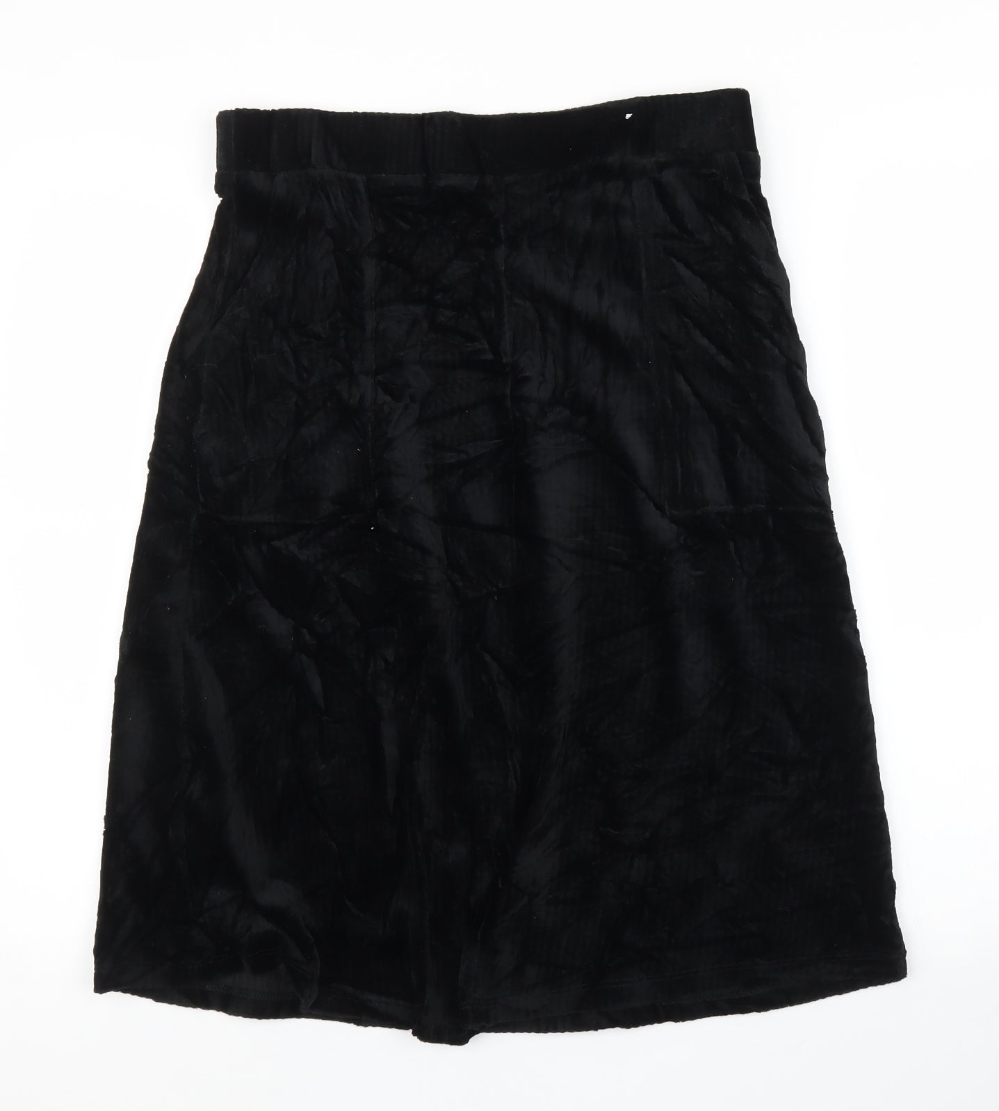 TU Womens Black  Corduroy A-Line Skirt Size 12