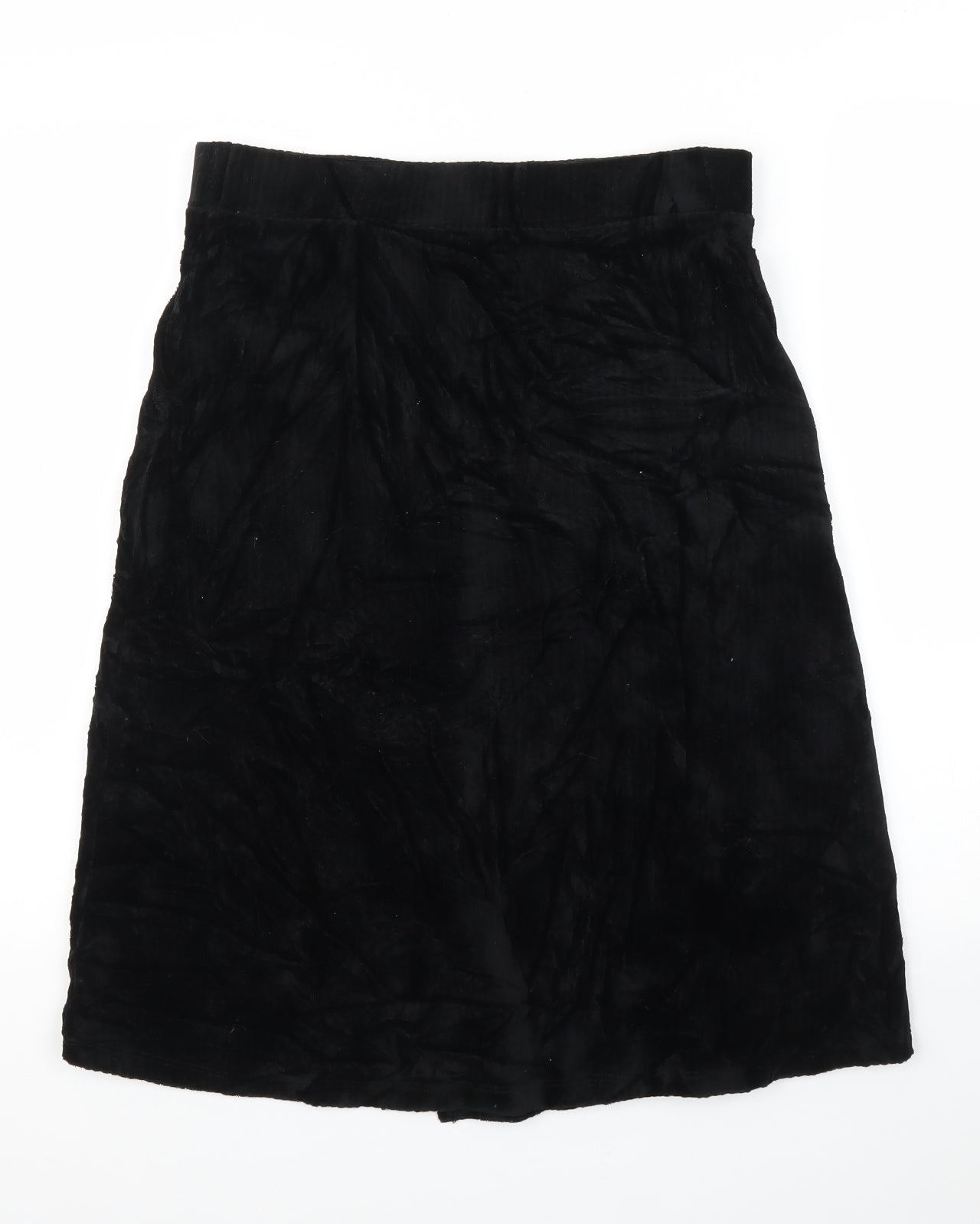 TU Womens Black  Corduroy A-Line Skirt Size 12