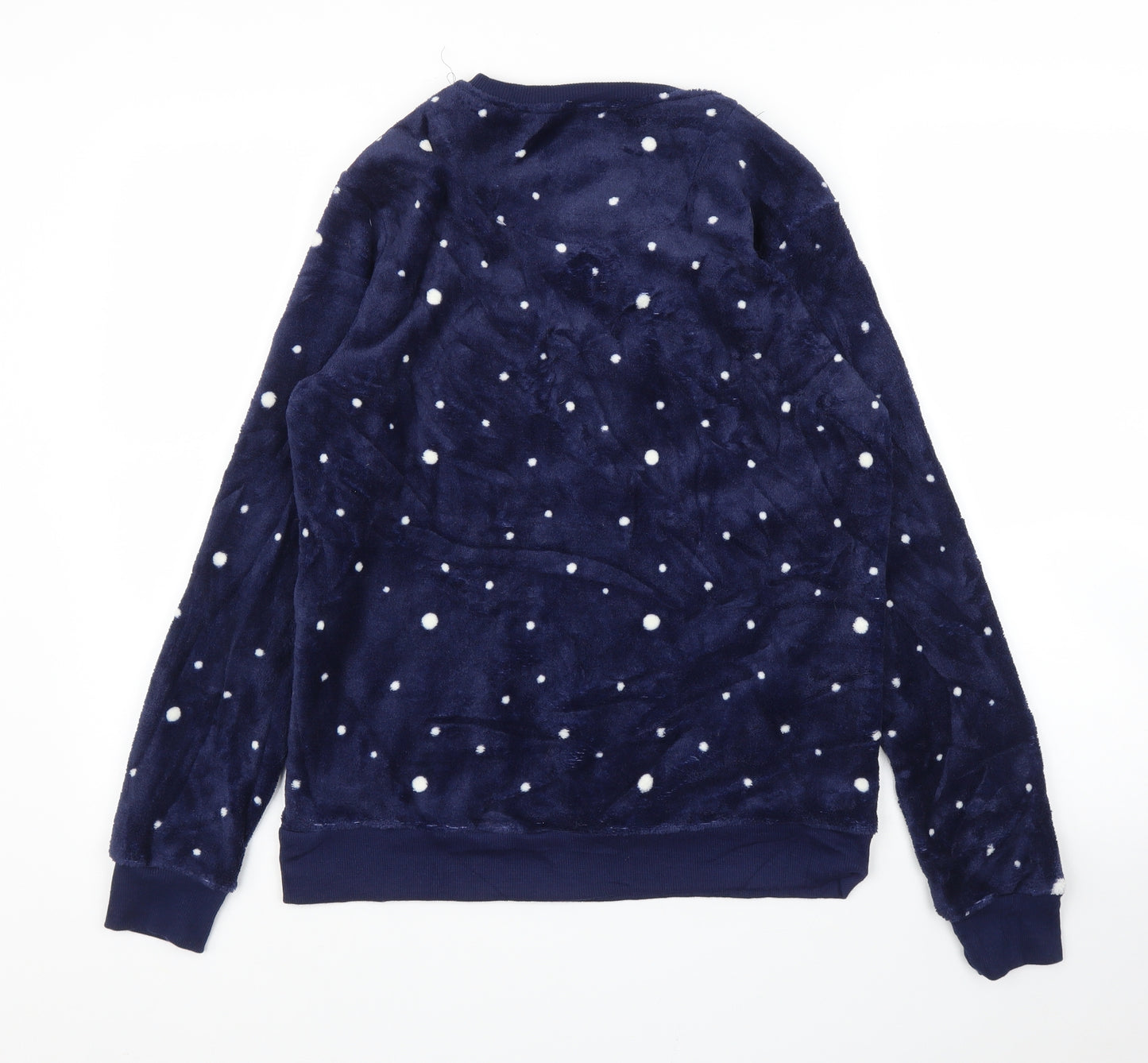 SoulCal&Co Womens Blue Polka Dot  Pullover Jumper Size 12  - PJ top