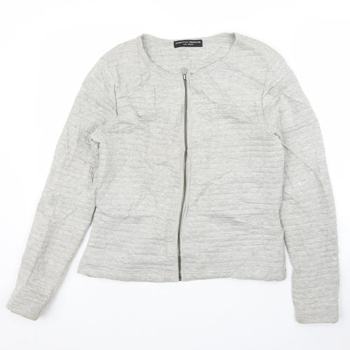 Dorothy Perkins Womens Grey   Full Zip Jumper Size 12  - Chanel jacket