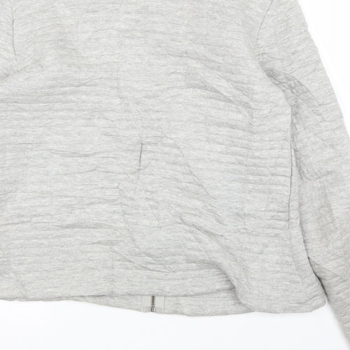 Dorothy Perkins Womens Grey   Full Zip Jumper Size 12  - Chanel jacket