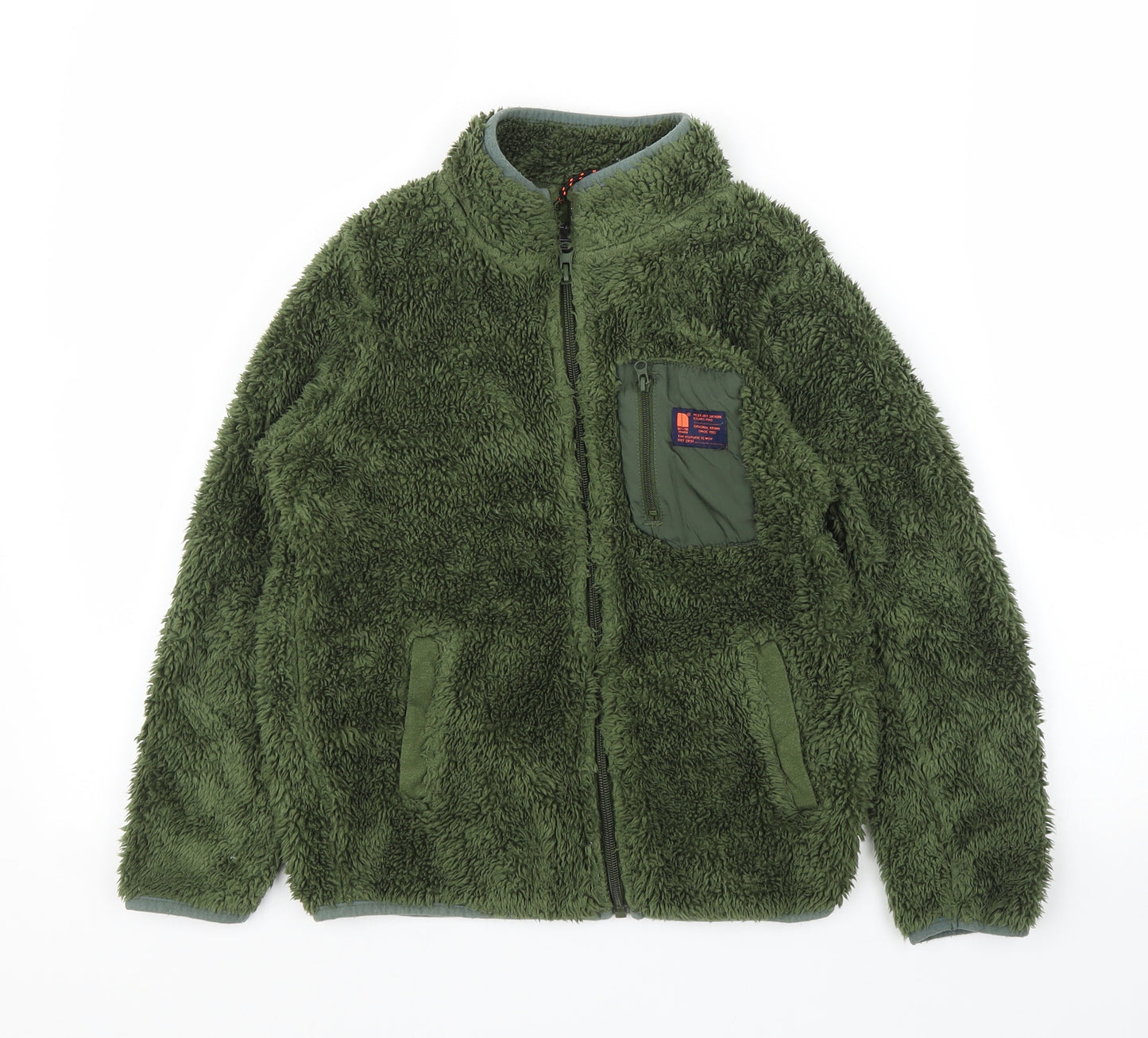 NEXT Boys Green  Fleece Full Zip Jumper Size 8 Years