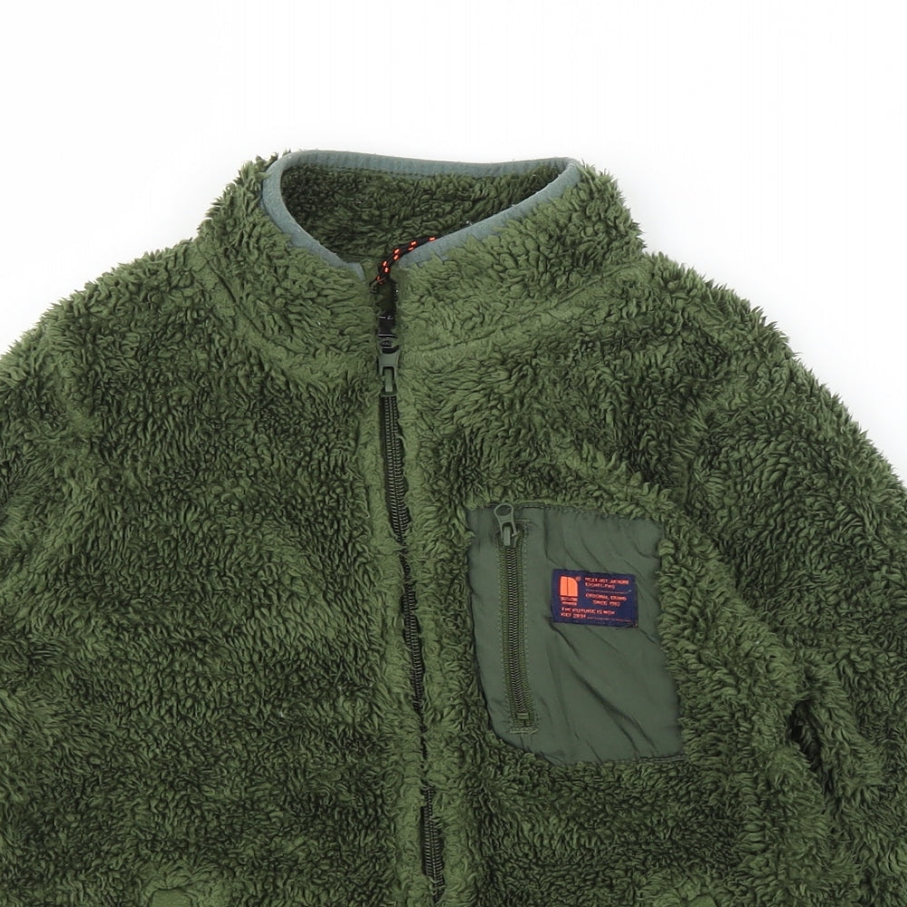NEXT Boys Green  Fleece Full Zip Jumper Size 8 Years