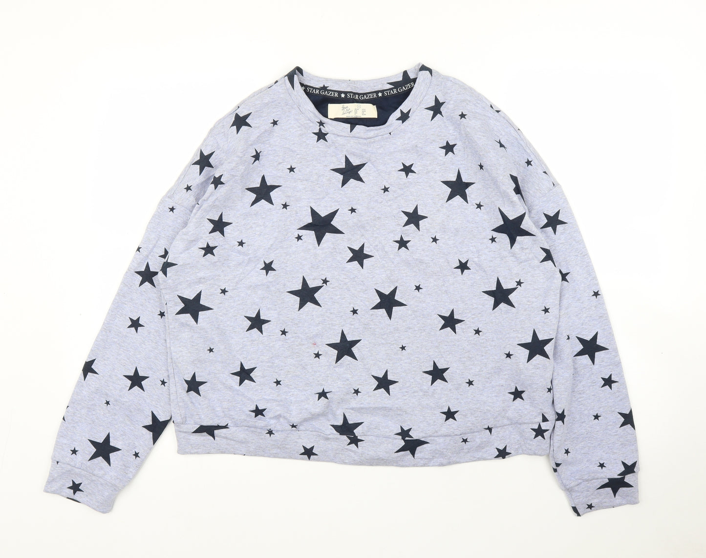 Primark Womens Blue   Pullover Jumper Size S  - Stars, PJ top