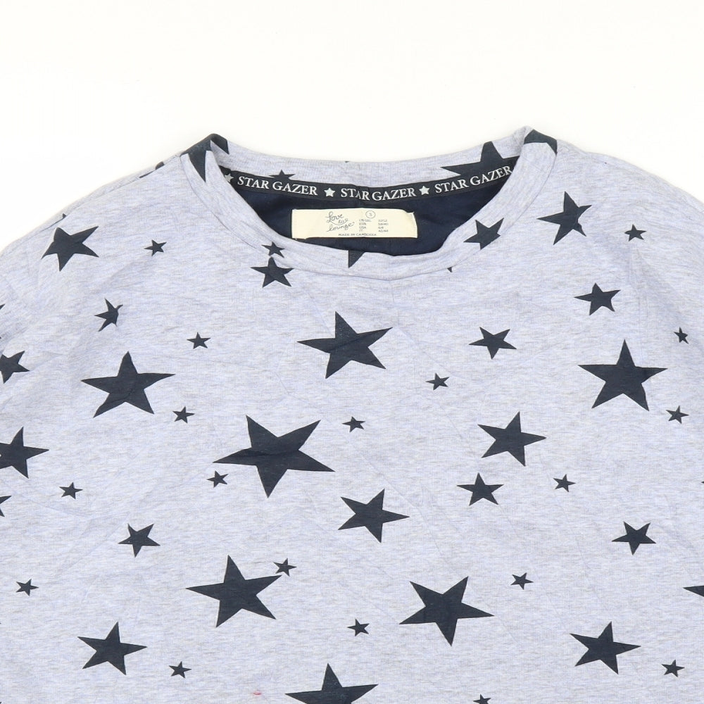 Primark Womens Blue   Pullover Jumper Size S  - Stars, PJ top