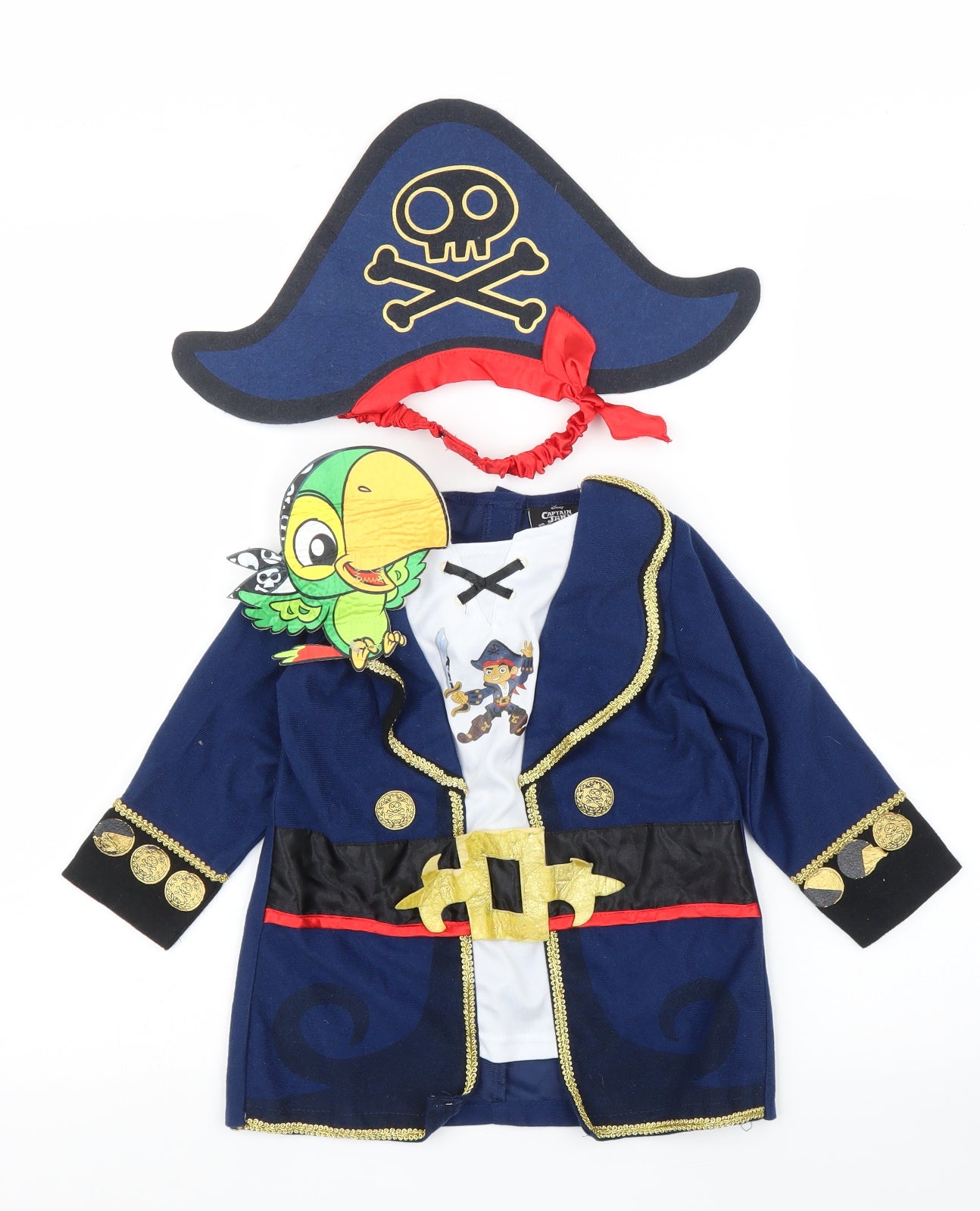 TU Boys Blue   Basic T-Shirt Size 2-3 Years  - Fancy dress, Pirate