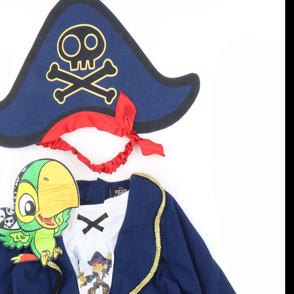 TU Boys Blue   Basic T-Shirt Size 2-3 Years  - Fancy dress, Pirate