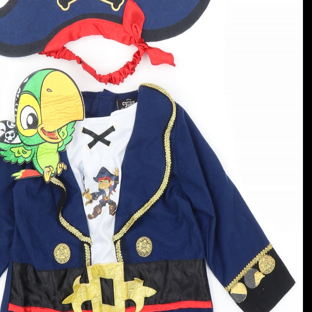 TU Boys Blue   Basic T-Shirt Size 2-3 Years  - Fancy dress, Pirate