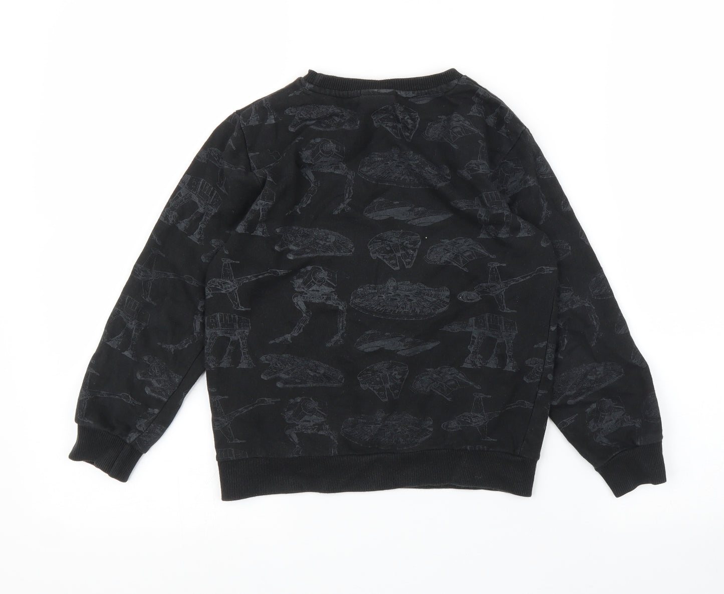 TU Boys Black   Pullover Jumper Size 6 Years  - Star Wars