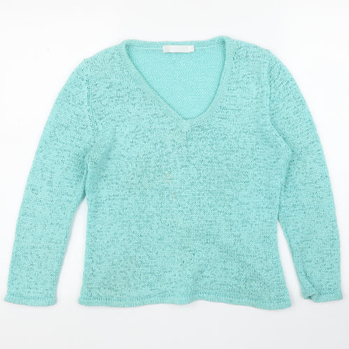 Tina Taylor Womens Green   Basic Blouse Size M