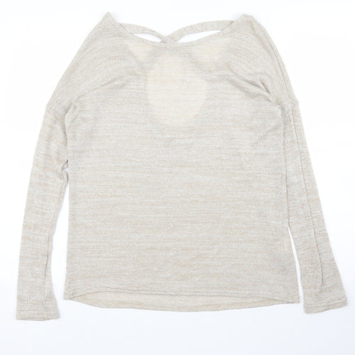 River Island Womens Beige   Basic Blouse Size 8