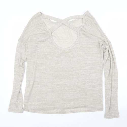 River Island Womens Beige   Basic Blouse Size 8