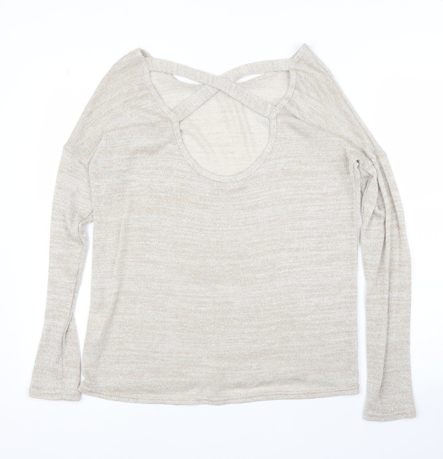 River Island Womens Beige   Basic Blouse Size 8