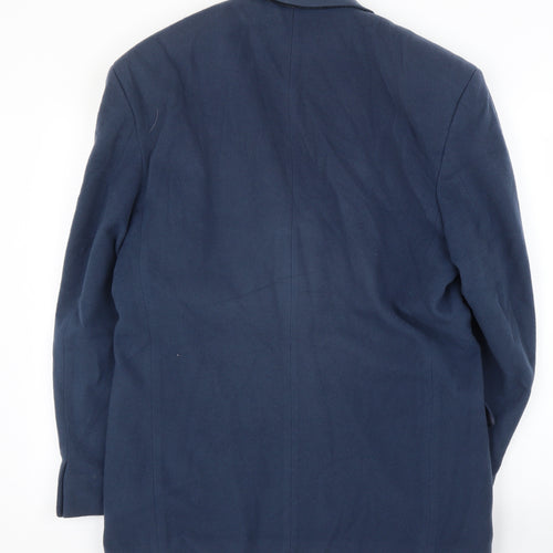 Alexandra Mens Blue  Fleece Jacket Suit Jacket Size 42
