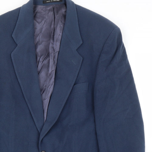 Alexandra Mens Blue  Fleece Jacket Suit Jacket Size 42