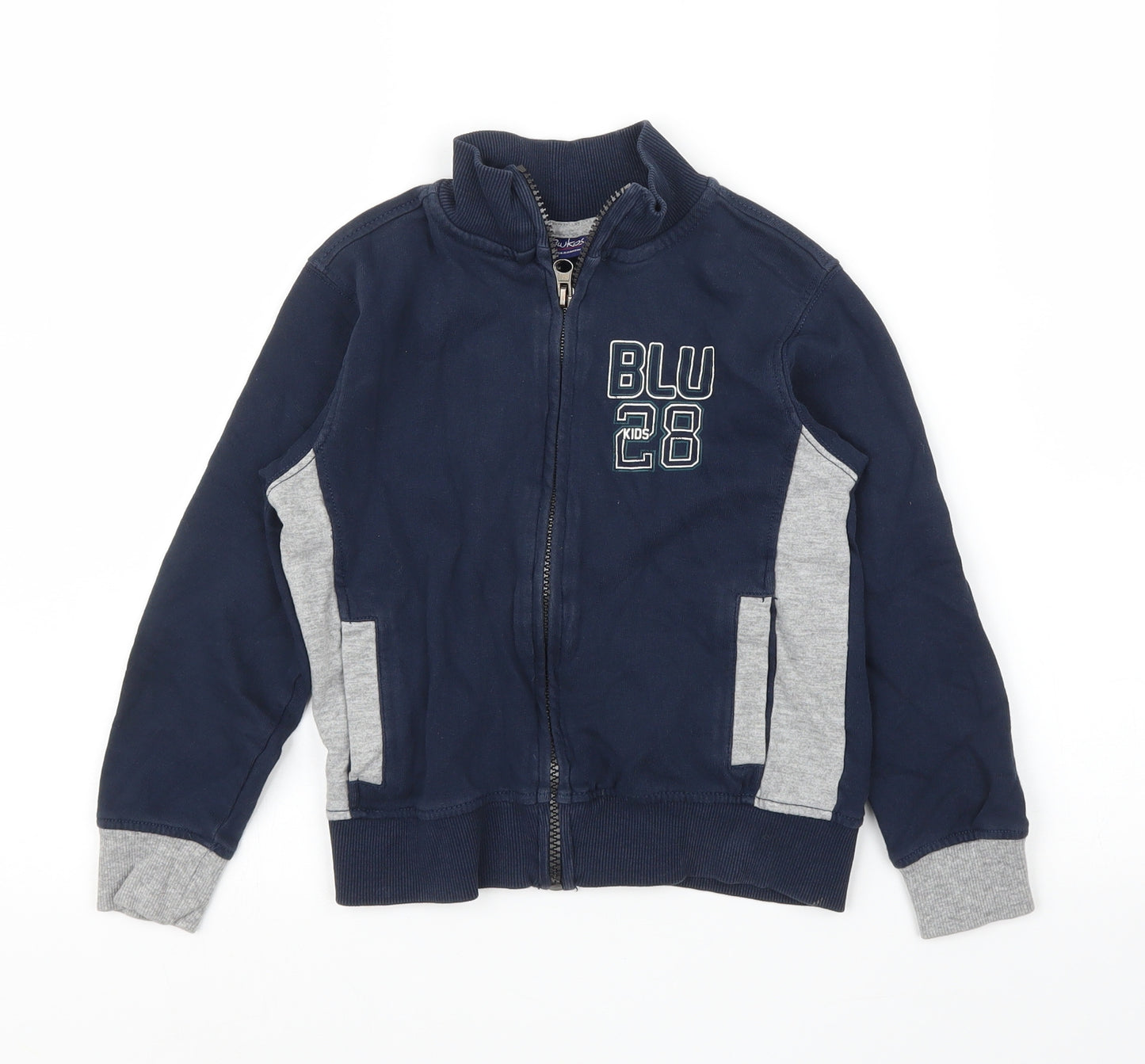 BluKids Boys Blue   Full Zip Jumper Size 4-5 Years