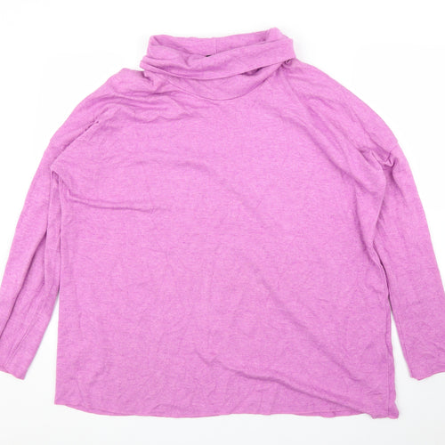 Senzatempo Womens Purple   Pullover Jumper Size 2XL