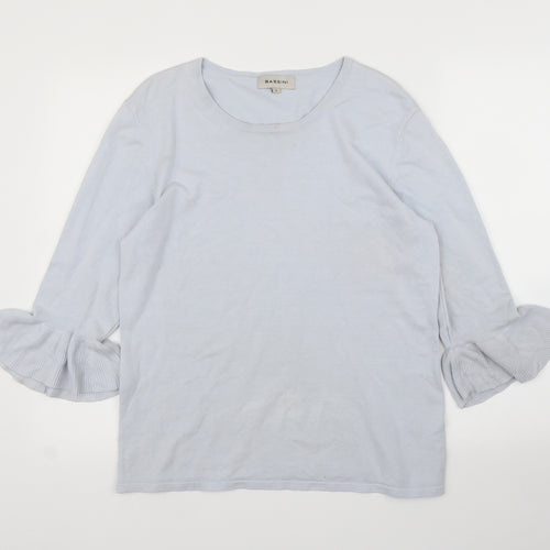 BASSINI Womens Blue   Pullover Jumper Size L
