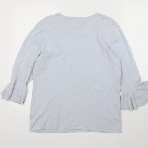 BASSINI Womens Blue   Pullover Jumper Size L