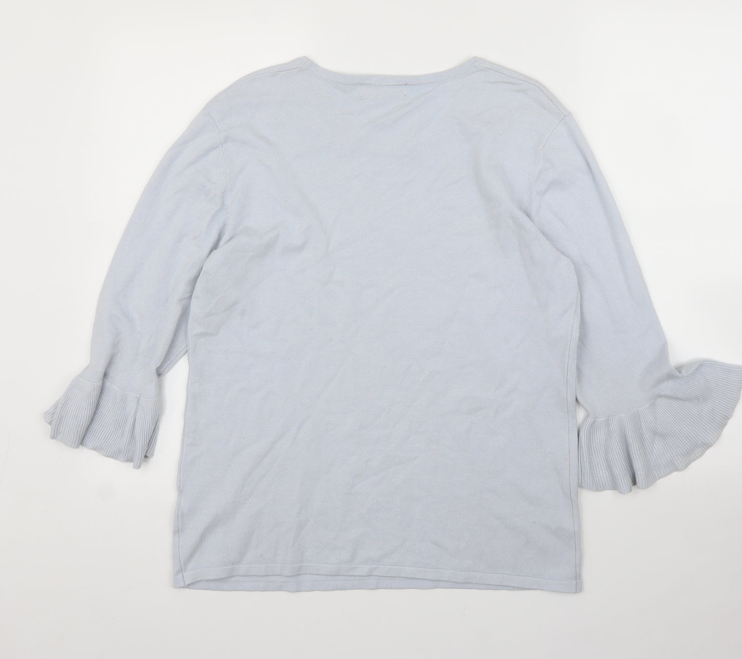 BASSINI Womens Blue   Pullover Jumper Size L