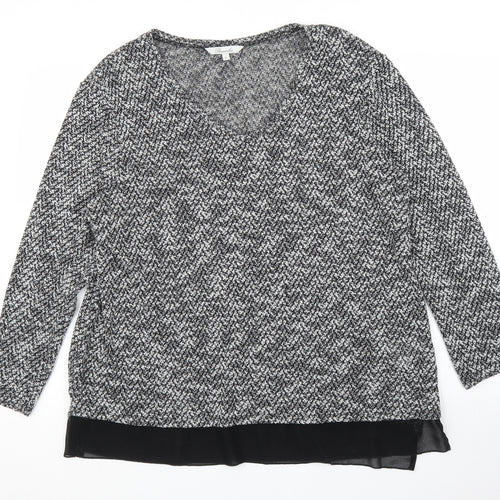 Peacocks Womens Grey   Pullover Jumper Size XL