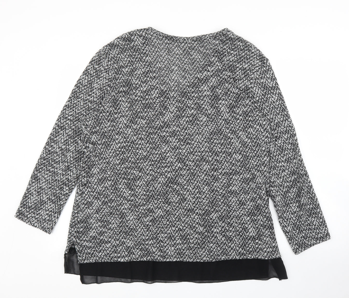 Peacocks Womens Grey   Pullover Jumper Size XL