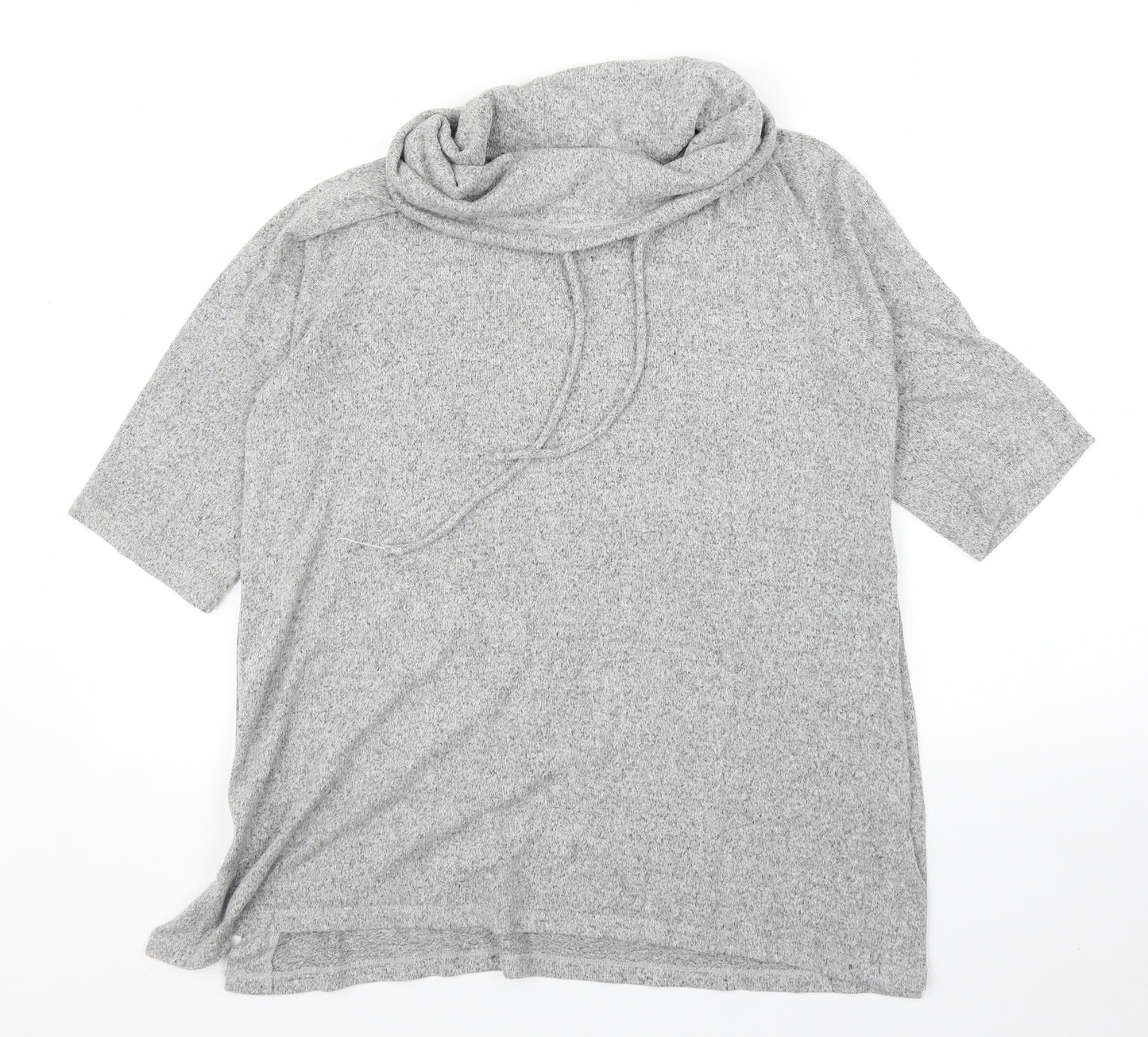 COIN 1804 Womens Grey  Rayon Tunic Blouse Size M
