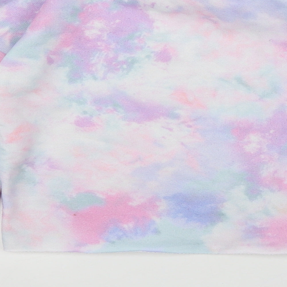 TU Girls Purple   Pullover Jumper Size 7 Years  - Tie dye