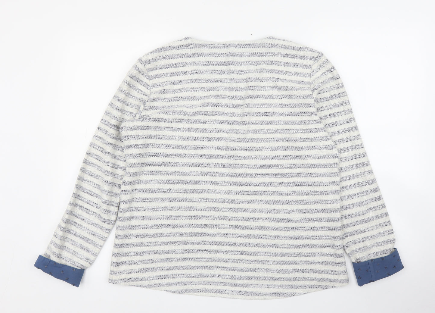 Preworn Womens Blue Striped  Pullover Jumper Size L