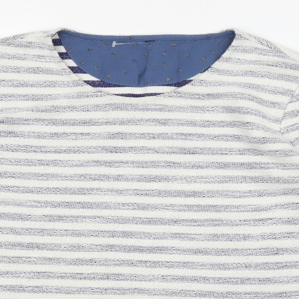 Preworn Womens Blue Striped  Pullover Jumper Size L